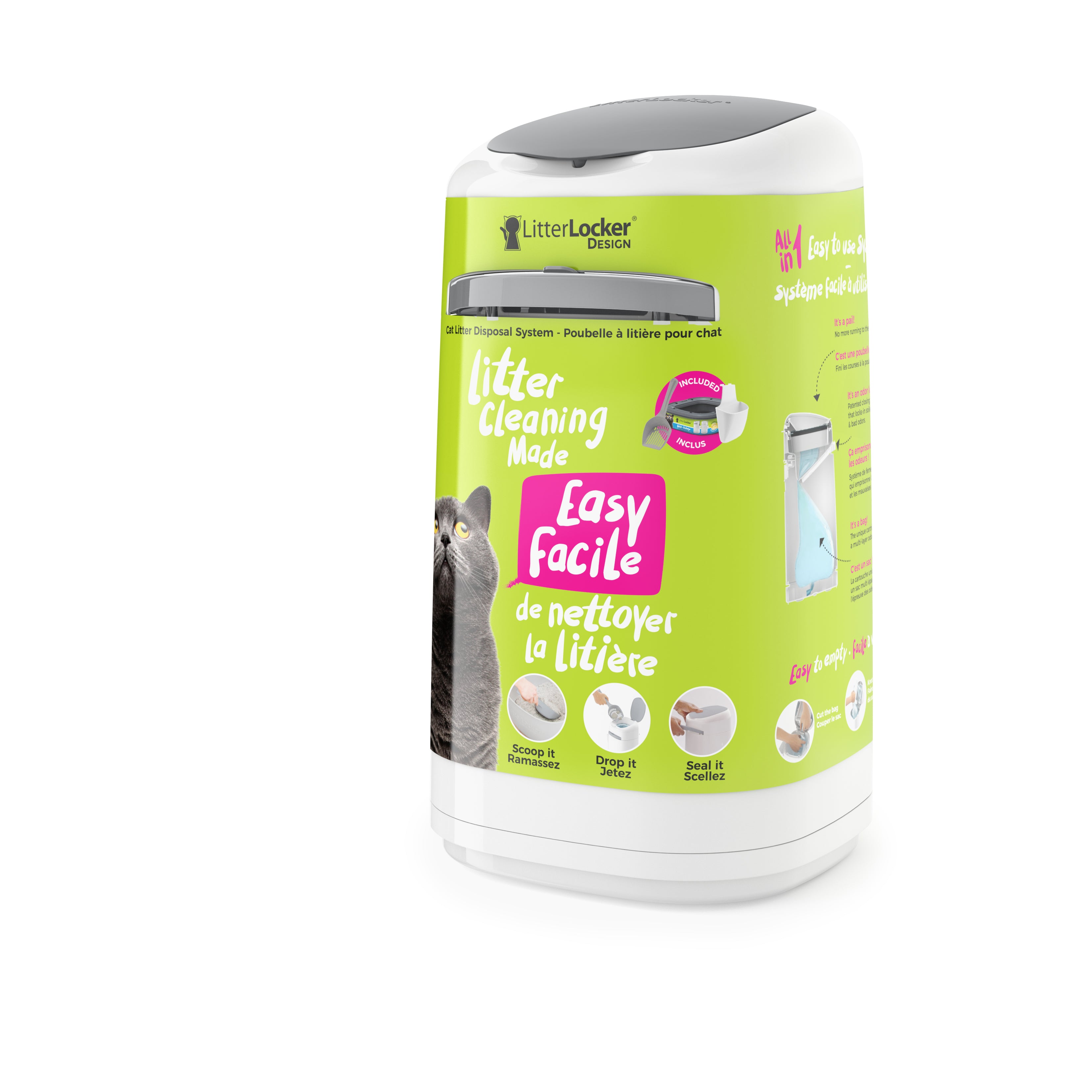 Litter Locker Design Plus poubelle à litière - Boutique Le Jardin